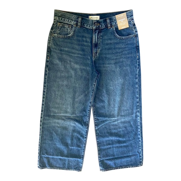 Madewell Petite Superwide-Leg Jeans in Concho Wash Sz 30 NEW - Picture 2 of 4